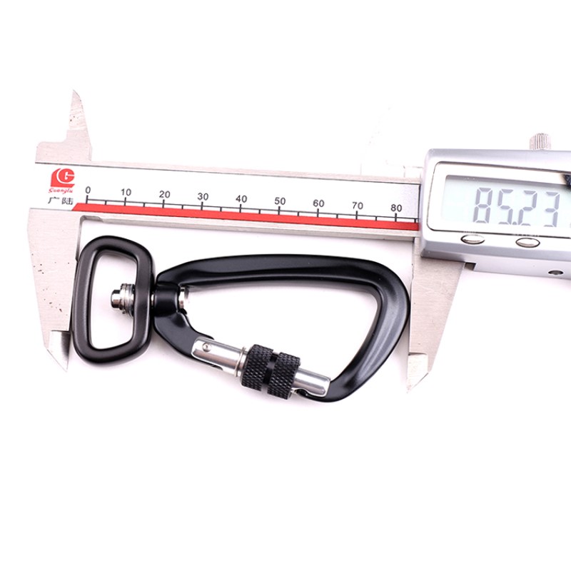 Udendørs krogklatring camping hovedlås karabiner bjergbestigning spænde multifunktion bjergbestigning spænde udendørs hurtig fangst hurtig fald udstyr sikkerhedslås med krog dyrehund CLIPS luftfart aluminiumslegering