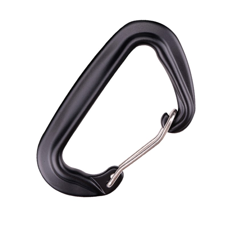 Udendørs krok klatring camping hovedlås karabinhoved multifunktion karabinkab karabiner udendørs hurtig fangst hurtig fald udstyr sikkerhedslås sonderingshul d-form ståltråd spænde hovedlås luftfart aluminiumslegering